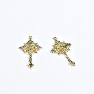 CRISTO DE METAL #300<span> - </span>DORADO, 4CM